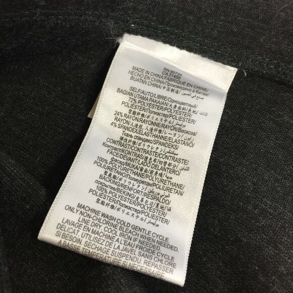 BCBGeneration Faux Leather Panel Leggings Size Medium Womens Solid Black Pull On - Picture 4 of 7